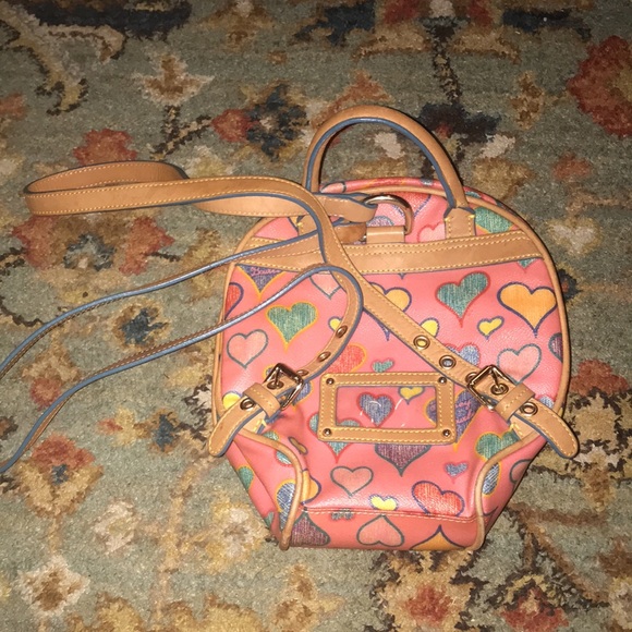 💛Vintage Dooney & Bourke Heart💚 Backpack❤️💜 - Picture 4 of 6